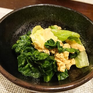レタスの外葉と卵の炒め物
